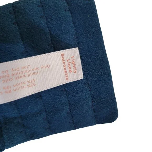 Cacique Size 46DD So Light Lightly Lined T-Shirt Bra Poseidon Teal Blue Wired - Picture 11 of 15